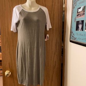 NWT size small gray and white Lularoe Julia